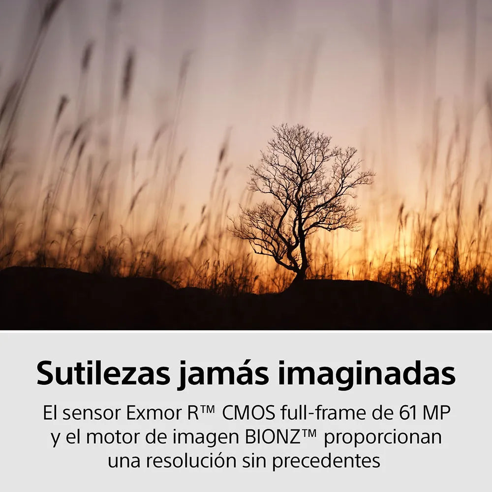 Cámara profesional Alpha a7R IV Full Frame Mirrorless | ISO 102400 | 4K | ILCE-7RM4A