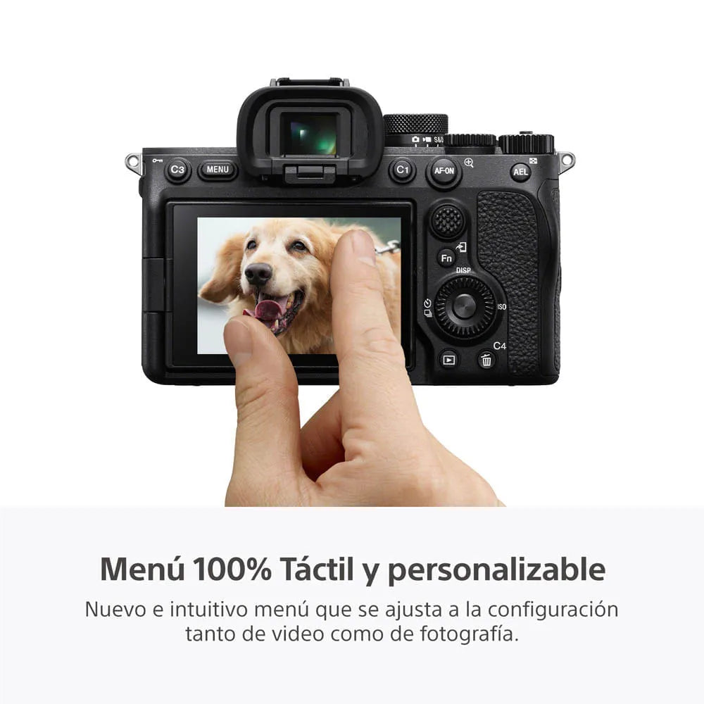 Combo: Cámara profesional Full Frame Mirrorless A7IV ILCE-7M4M + Estuche de transporte para cámaras LCS-BBK