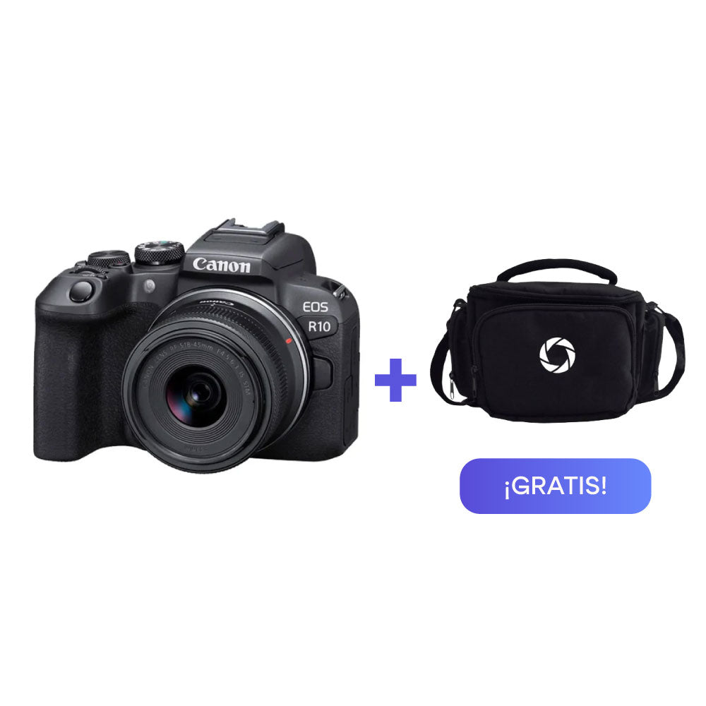 Cámara Canon EOS R10 + RF-S 18-45mm F/4.5-6.3 IS STM