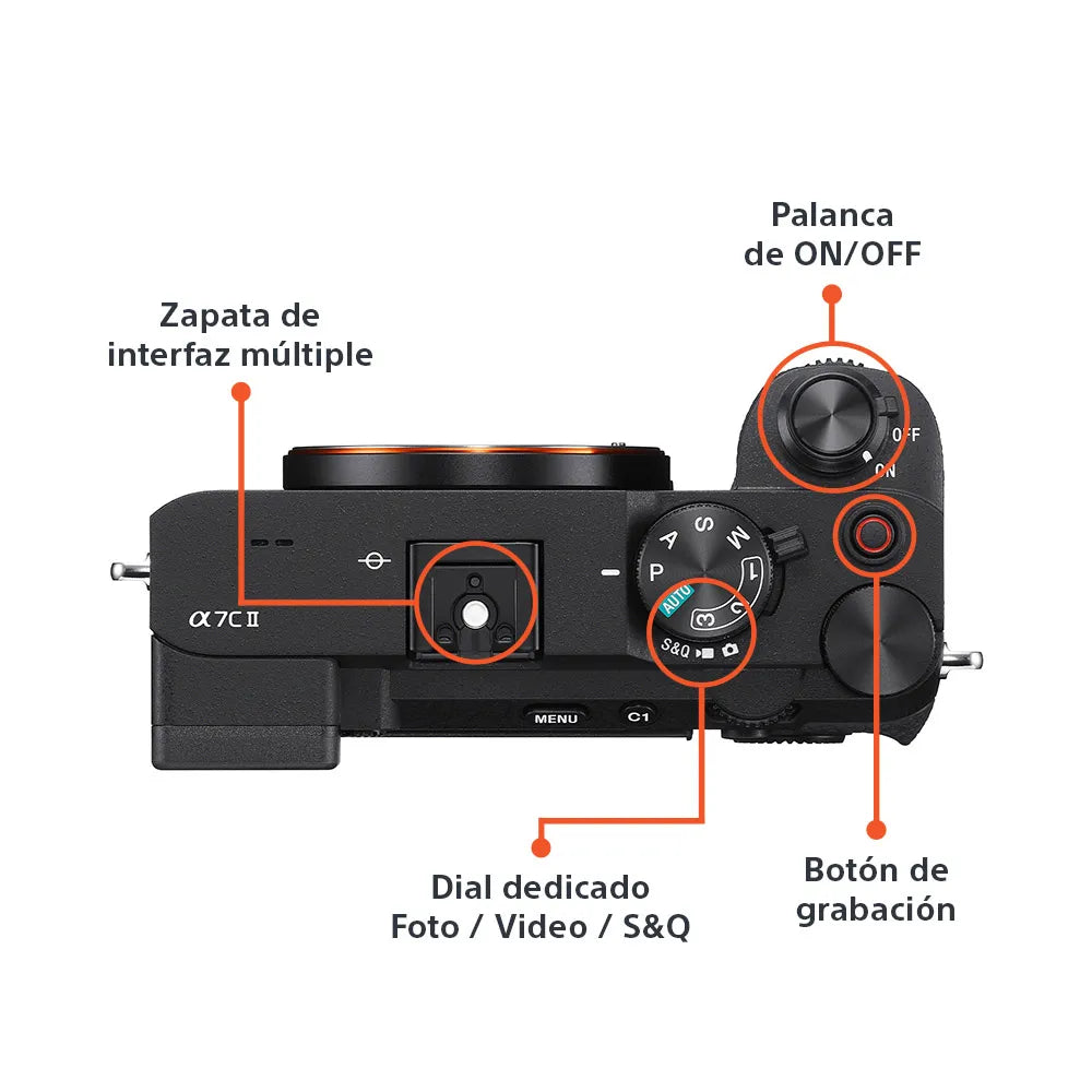 Cámara profesional compacta Alpha | Full Frame Mirrorless | 33.0 MP | 4K 60p/50p | ILCE-7C II