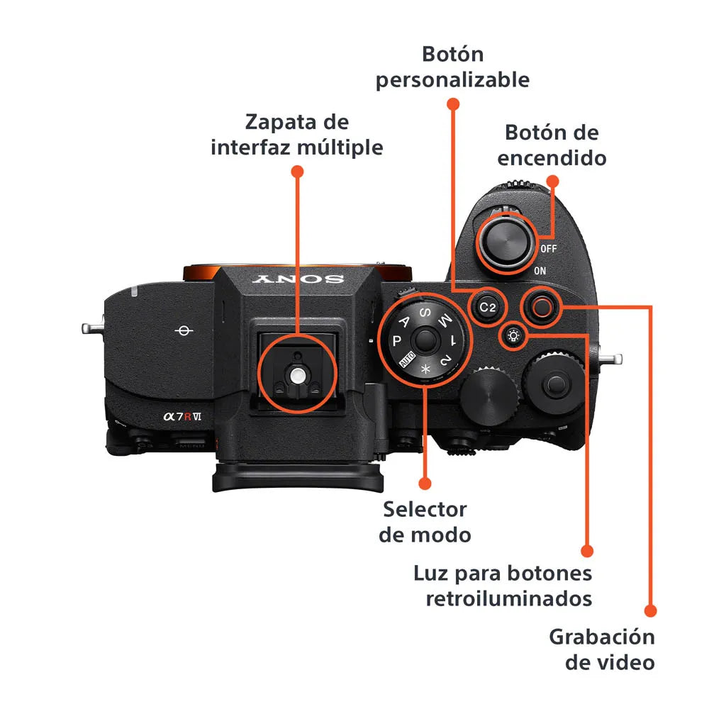 ILCE-7RM6 | Cámara profesional Alpha a7R VI Full Frame Mirrorless