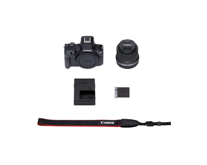 Cámara Mirrorless EOS R50 + Lente RF S 18-45mm f/4.5-6.3 IS STM - Combo básico