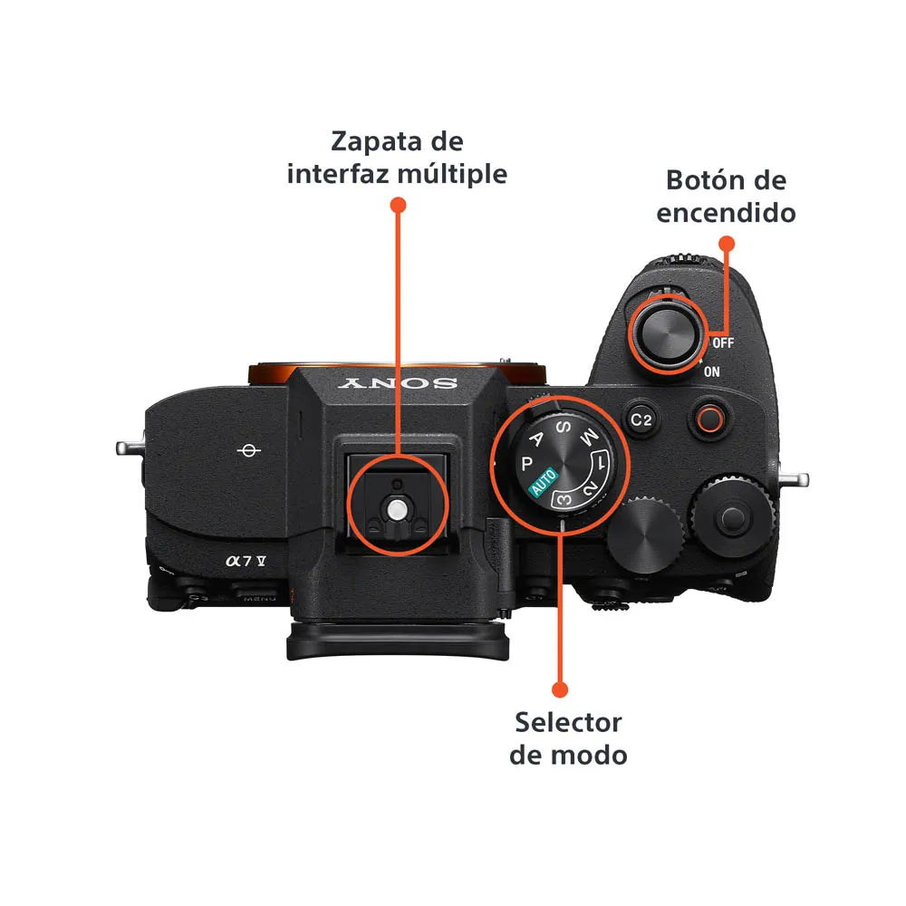 Cámara profesional híbrida Alpha a7 V Full Frame Mirrorless (Solo body) | BionzXR2 | ILCE-7M5